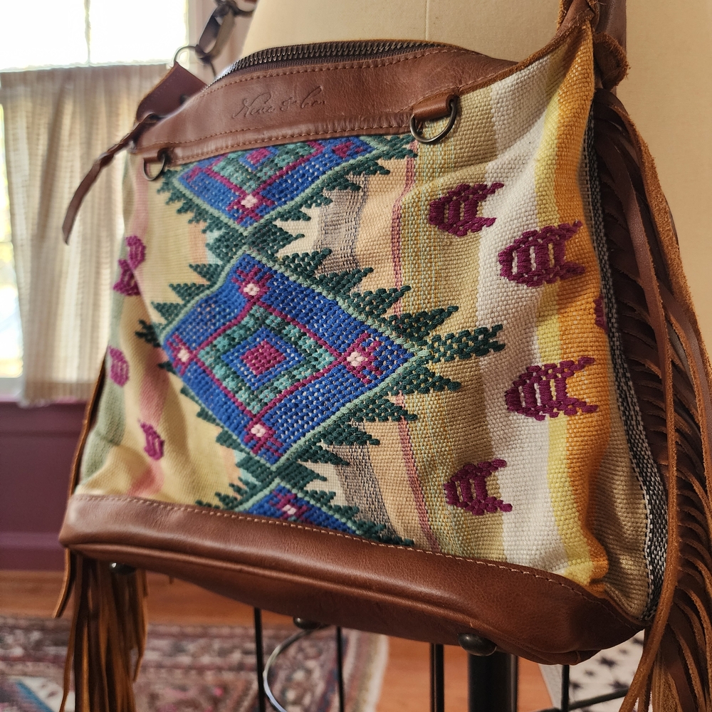 Nena & Co. Multicolor Woven Shoulder Bag